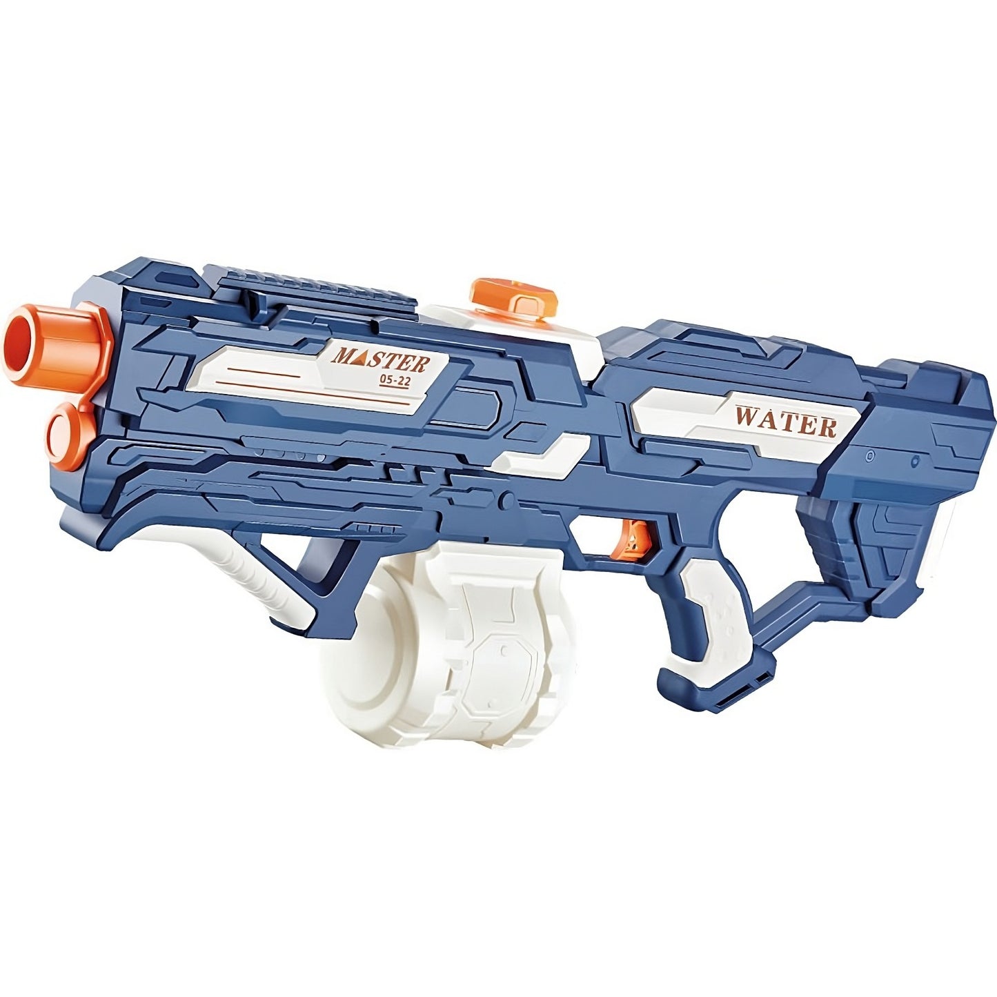 Pistol cu Apa pentru Copii, Rezervor 600ml, Flippy, 14ani+, cu baterie 1200mAh, Electric Burst, Albastru/Alb, 1000ML-0