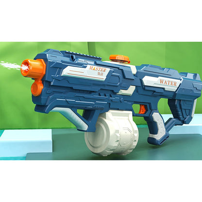 Pistol cu Apa pentru Copii, Rezervor 600ml, Flippy, 14ani+, cu baterie 1200mAh, Electric Burst, Albastru/Alb, 1000ML-1