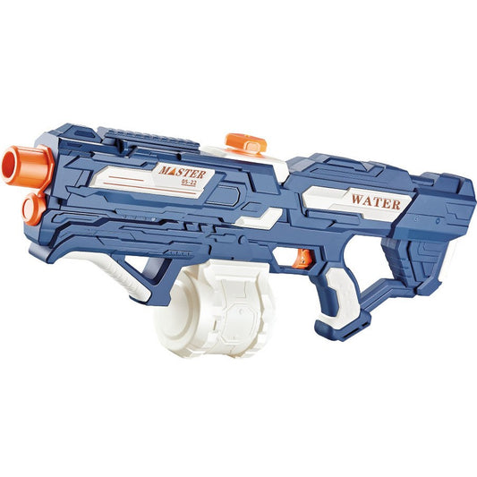 Pistol cu Apa pentru Copii, Rezervor 600ml, Flippy, 14ani+, cu baterie 1500mAh, Electric Burst, Albastru/Alb, 1000ML-0