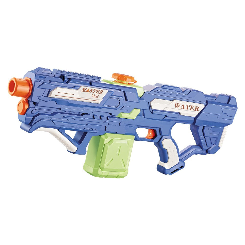 Pistol cu Apa pentru Copii, Rezervor 600ml, Flippy, 14ani+, cu baterie 1200mAh, Electric Burst, Albastru/Verde, 800ML-0