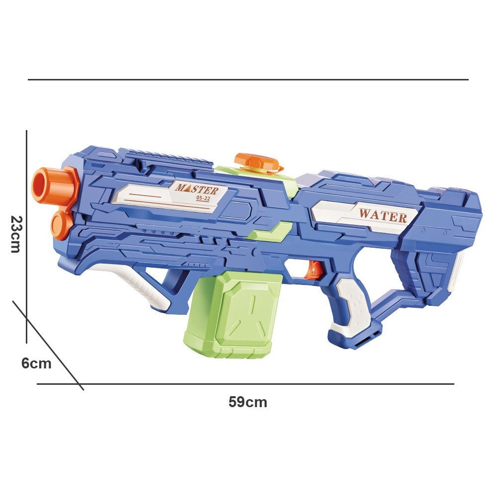 Pistol cu Apa pentru Copii, Rezervor 600ml, Flippy, 14ani+, cu baterie 1200mAh, Electric Burst, Albastru/Verde, 800ML-7