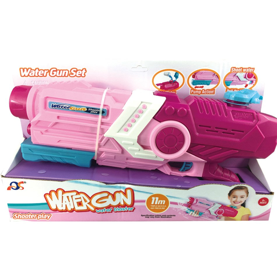 Pistol cu Apa pentru Copii, Rezervor, Pentru Piscina/Plaja, Flippy, 6ani+, Roz, 2000ML-1