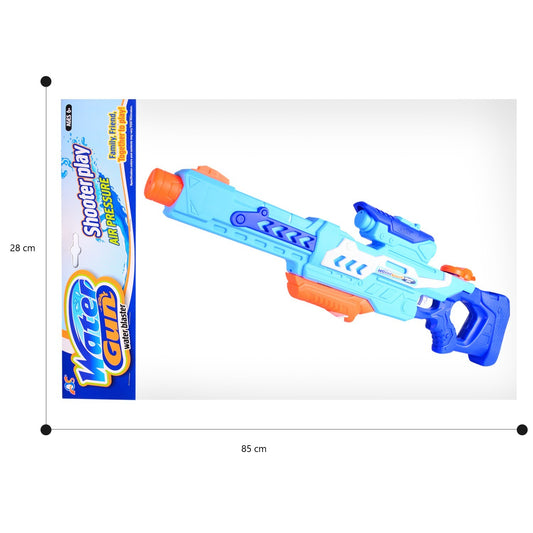 Pistol cu Apa pentru Copii, Rezervor, Pentru Piscina/Plaja, Flippy, 6ani+,  Albastru, 1200ML-1