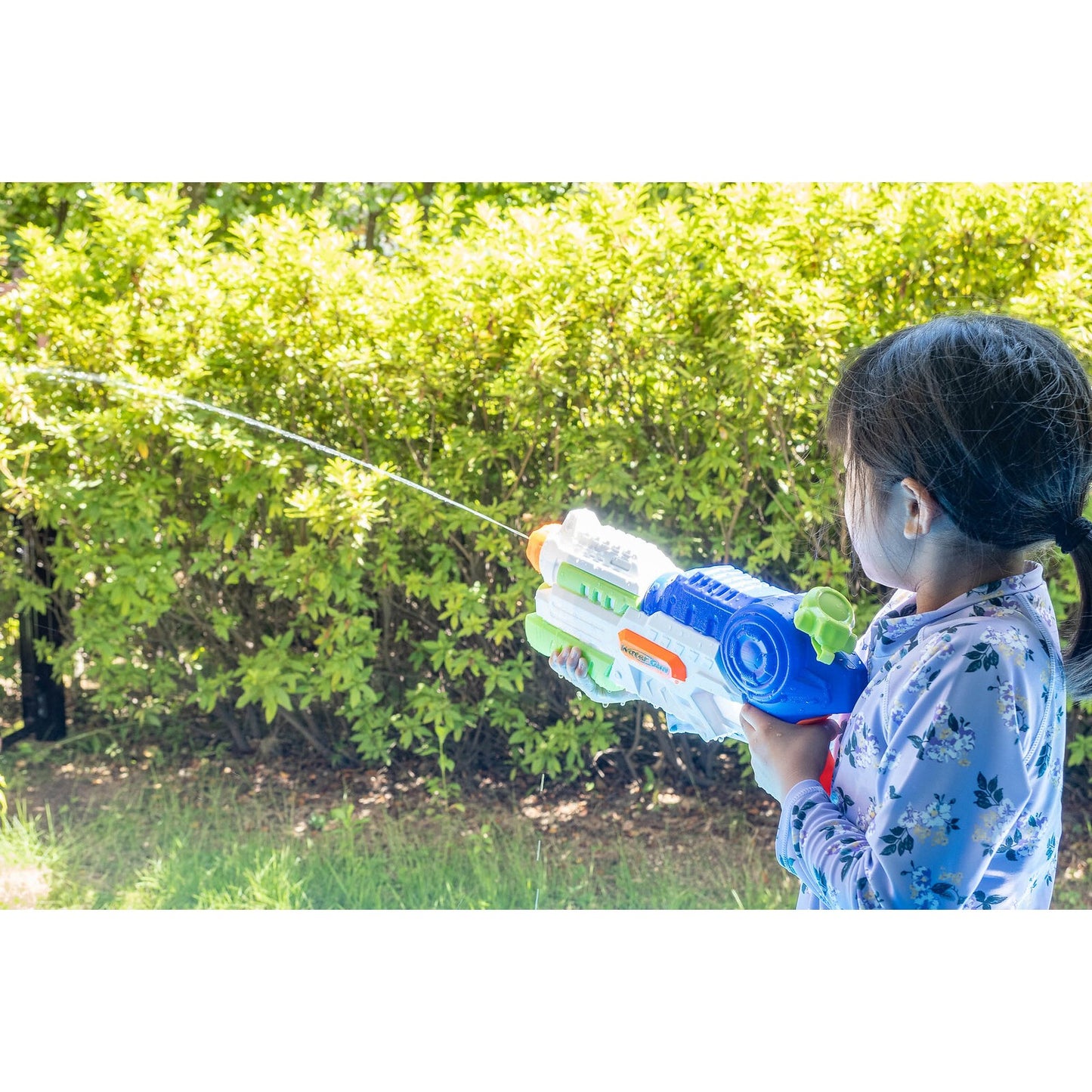 Set 2x Pistol cu Apa pentru Copii, Rezervor, Pentru Piscina/Plaja, Flippy, 6ani+, Roz + Albastru, 1000 ML-3