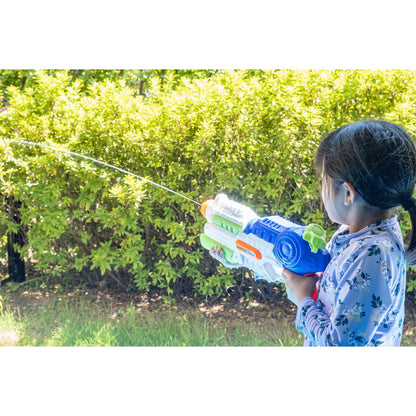 Set 2x Pistol cu Apa pentru Copii, Rezervor, Pentru Piscina/Plaja, Flippy, 6ani+, Roz + Albastru, 1000 ML-3