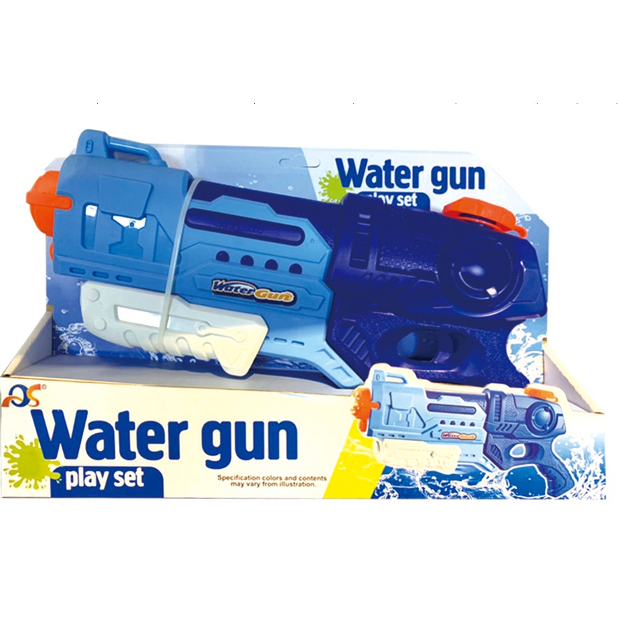 Pistol cu Apa pentru Copii, Rezervor, Pentru Piscina/Plaja, Flippy, 6ani+, Albastru, 900ML-1