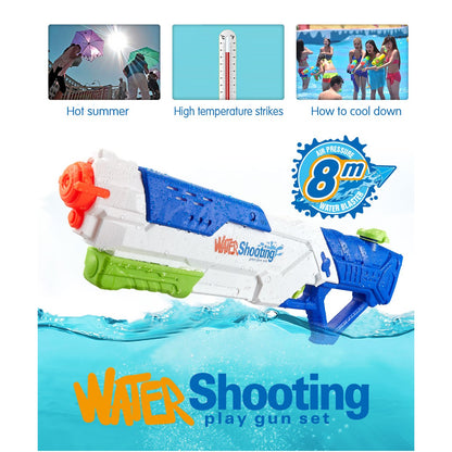 Pistol cu Apa pentru Copii, Rezervor, Pentru Piscina/Plaja, Flippy, 6ani+,  Multicolor, 1200ML-8