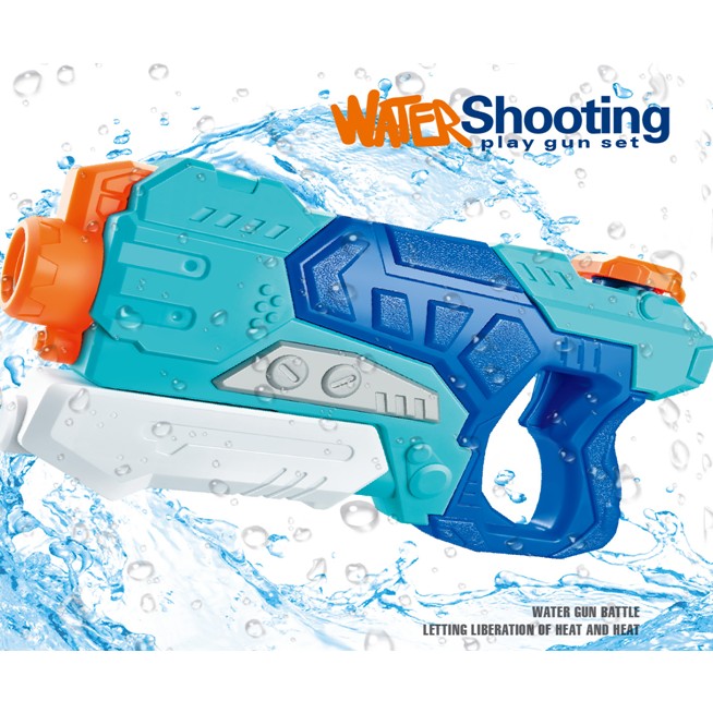 Pistol cu Apa pentru Copii, Rezervor, Pentru Piscina/Plaja, Flippy, 6ani+,  Albastru, 500ML-1
