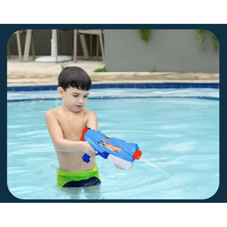Pistol cu Apa pentru Copii, Rezervor, Pentru Piscina/Plaja, Flippy, 6ani+,  5 duze, Quick Fill, Albastru, 800ML-8