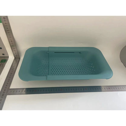 Cos pentru Scurgere Chiuveta de Bucatarie, Flippy, Plastic, Telescopic, 36x20x5 cm, Verde-1