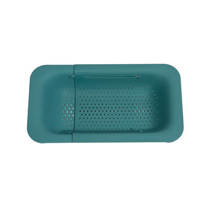 Cos pentru Scurgere Chiuveta de Bucatarie, Flippy, Plastic, Telescopic, 36x20x5 cm, Verde-0