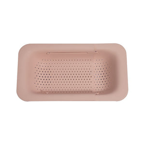 Cos pentru Scurgere Chiuveta de Bucatarie, Flippy, Plastic, Telescopic, 36x20x5 cm, Roz-0