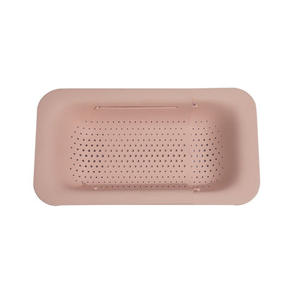 Cos pentru Scurgere Chiuveta de Bucatarie, Flippy, Plastic, Telescopic, 36x20x5 cm, Roz-0