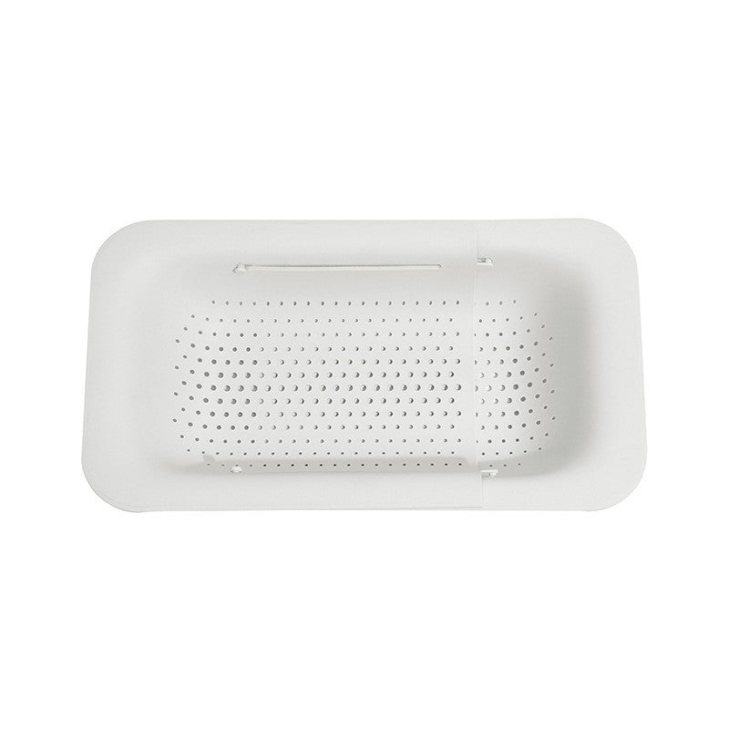Cos pentru Scurgere Chiuveta de Bucatarie, Flippy, Plastic, Telescopic, 36x20x5 cm, Alb-0