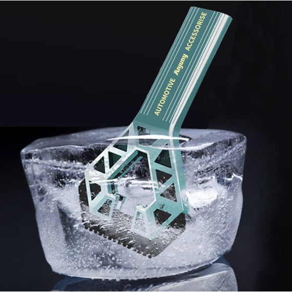 Racleta Auto pentru Zapada cu un Capat, Flippy, Universala, Deszapezire Masina, cu Maner, Ergonomic, Detasabila, pentru Geamuri si Caroserie, Usor de Utilizat, 23.5x4.3 cm, Albastru-2