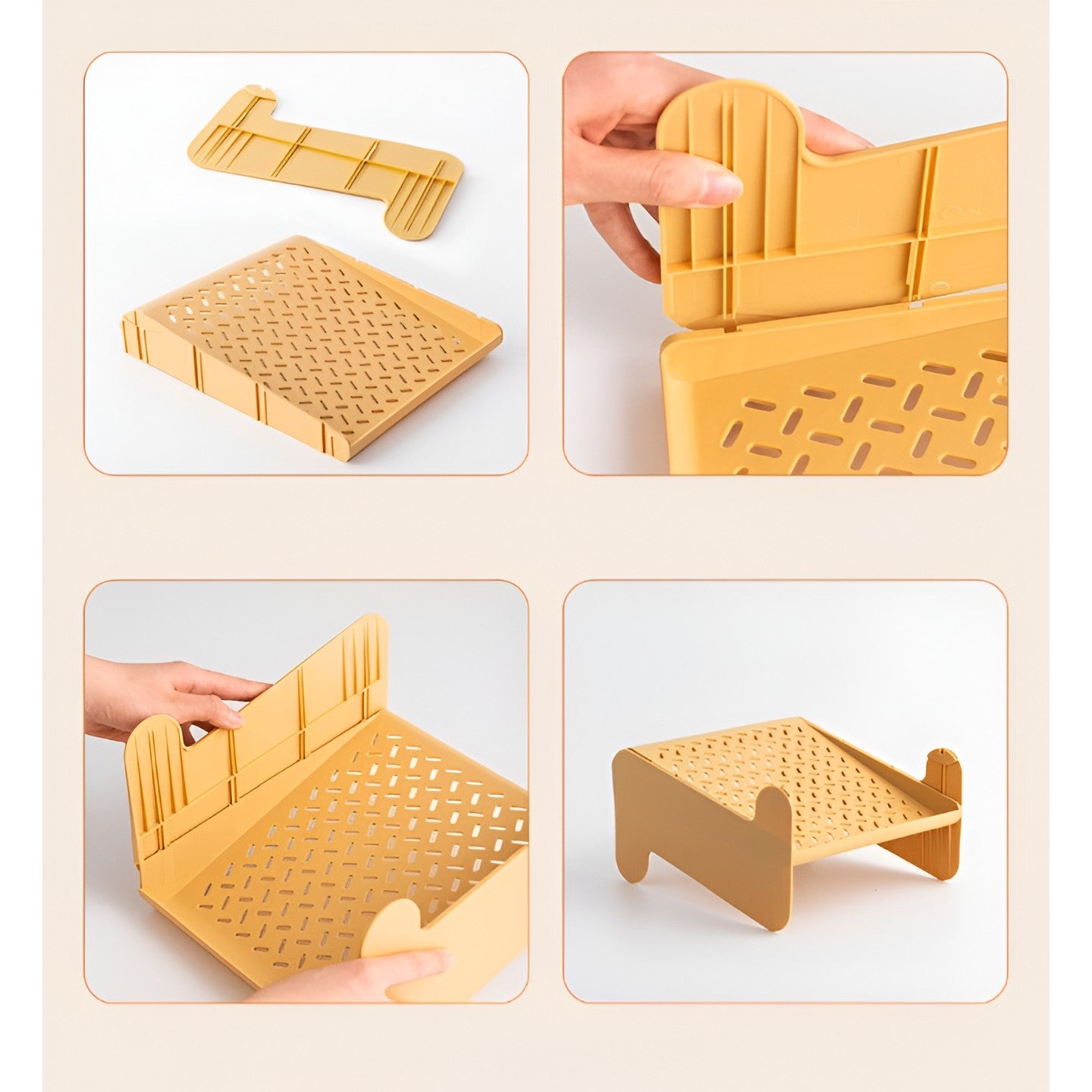 Suport pentru Pantofi, Flippy, cu Doua Straturi, Organizator, Antiderapant și Durabil, 26x24.8x16 cm, Maro-1