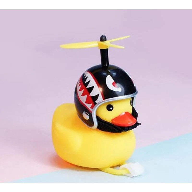 Ratusca Decorativa, Flippy, pentru Bicicleta, Motocicleta, Masina, cu Sistem de Prindere, Lumini, 7.5 x 9 cm, cu Casca, Negru-1
