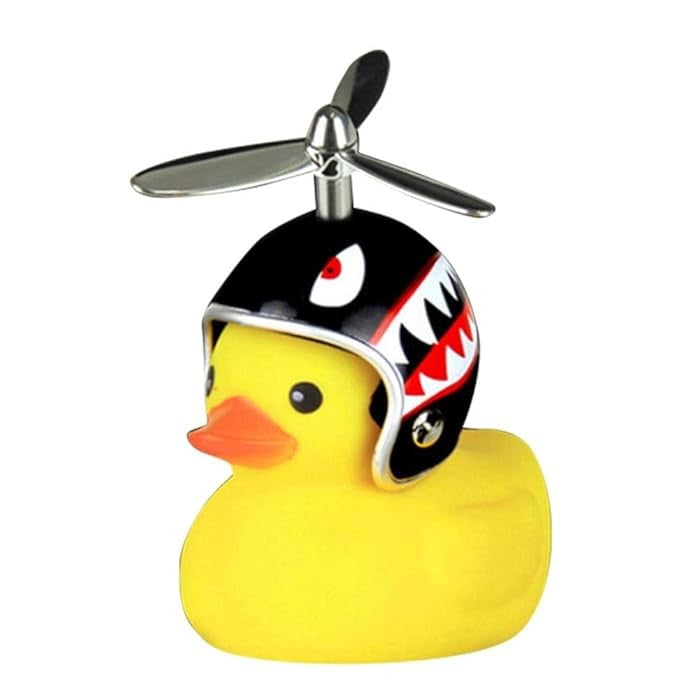 Ratusca Decorativa, Flippy, pentru Bicicleta, Motocicleta, Masina, cu Sistem de Prindere, Lumini, 7.5 x 9 cm, cu Casca, Negru-0
