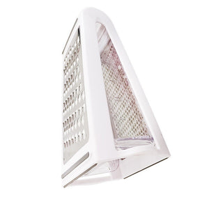 Razatoare de bucatarie cu cutie colectoare Flippy, doua tipuri de lame, carcasa inox si ABS, design practic, alb-0