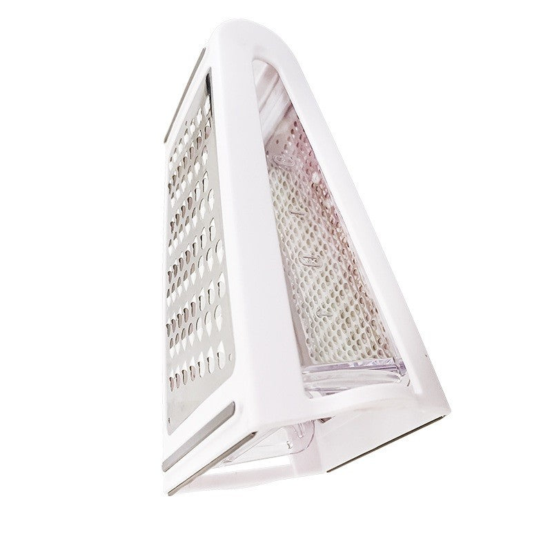 Razatoare de bucatarie cu cutie colectoare Flippy, doua tipuri de lame, carcasa inox si ABS, design practic, alb-0