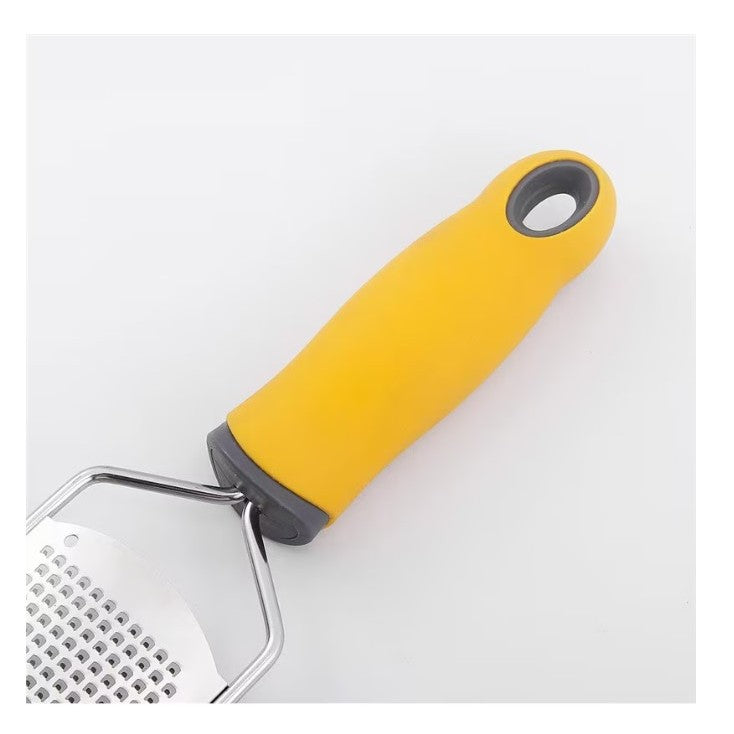 Razatoare manuala Flippy, perie inclusa, Inox, usor de utilizat, 31x6.7 cm, Galben-2