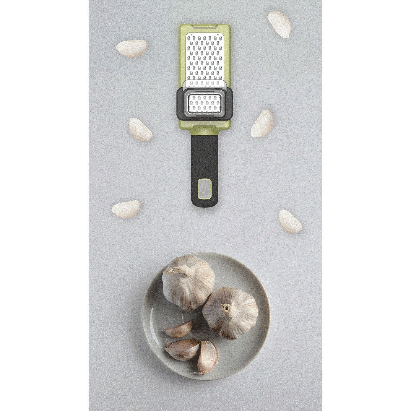 Razatoare Multifunctionala, Flippy, pentru Ustuoi, Branza, Cascaval, 20.3 x 5.8 x 3.3 cm, Verde/Gri-2