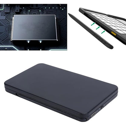 Calculator de Mana Reincarcabil cu Tabla de Scris, Flippy, Calculator Portabil, Ecran LCD, Afisaj cu 12 Cifre, Ecran de 15 cm, Culoare Negru-6