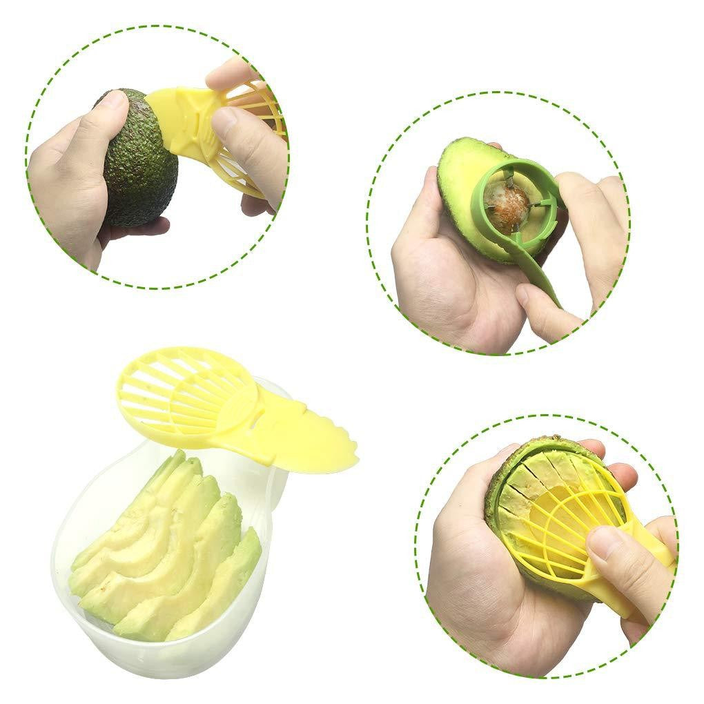 Recipient de Depozitare Avocado 5in1, Flippy, Etans, pentru Frigider, din Plastic, Dispozitiv de Taiat, Curatat, Feliat, 15x4.5x7 cm, Gri-6