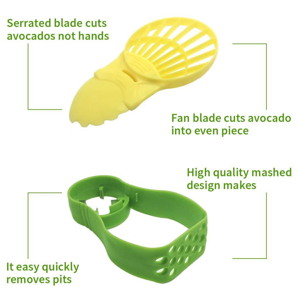 Recipient de Depozitare Avocado 5in1, Flippy, Etans, pentru Frigider, din Plastic, Dispozitiv de Taiat, Curatat, Feliat, 15x4.5x7 cm, Gri-7