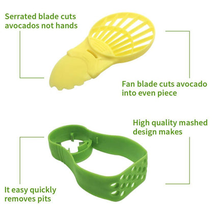 Recipient de Depozitare Avocado 5in1, Flippy, Etans, pentru Frigider, din Plastic, Dispozitiv de Taiat, Curatat, Feliat, 15x4.5x7 cm, Gri-7