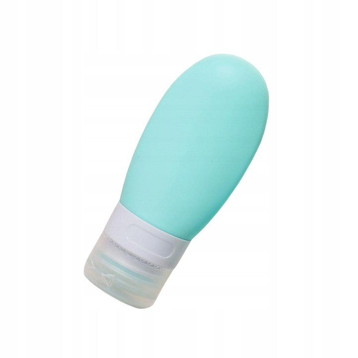 Recipient Portabil din Silicon Elegant de Voiaj, Sticla de Calatorie, Flippy, Potrivita pentru Lotiune, Sampon si Alte Lichide, Anti-scurgere, cu Posibilitate de Reumplere, Capacitate 90mL, Verde-2