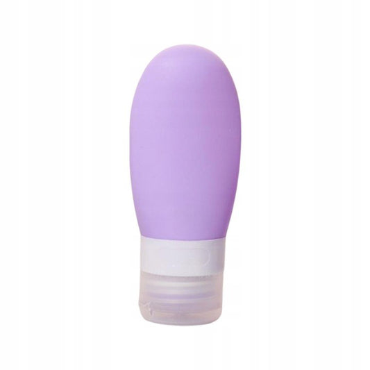 Recipient Portabil din Silicon Elegant de Voiaj, Sticla de Calatorie, Flippy, Potrivita pentru Lotiune, Sampon si Alte Lichide, Anti-scurgere, cu Posibilitate de Reumplere, Capacitate 90mL, Mov-0