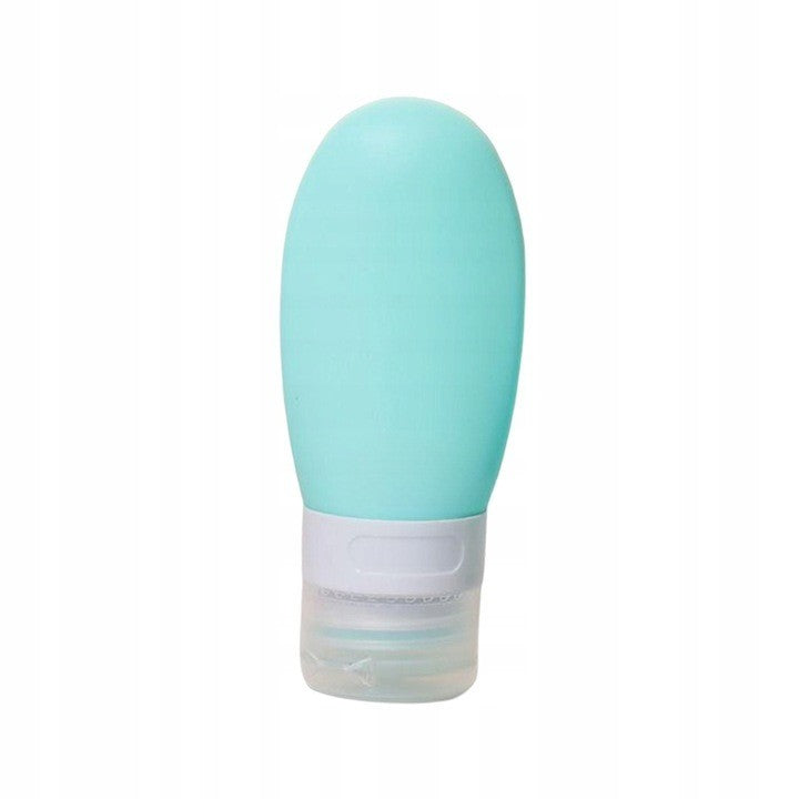 Recipient Portabil din Silicon Elegant de Voiaj, Sticla de Calatorie, Flippy, Potrivita pentru Lotiune, Sampon si Alte Lichide, Anti-scurgere, cu Posibilitate de Reumplere, Capacitate 90mL, Verde-0