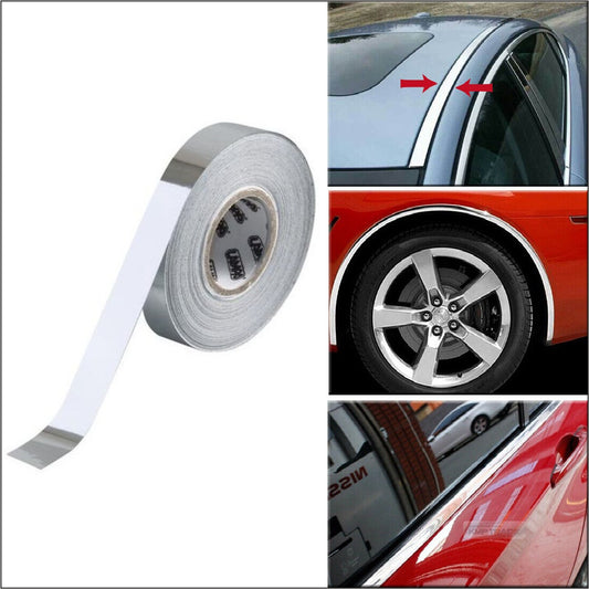Rola folie crom pentru colantare bandouri sau ornamente auto 150 x 2cm-0