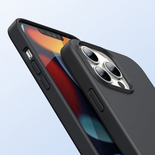 Husa protectie silicon Ugreen pentru iPhone 13 Pro, neagra, rezistenta la zgarieturi si socuri