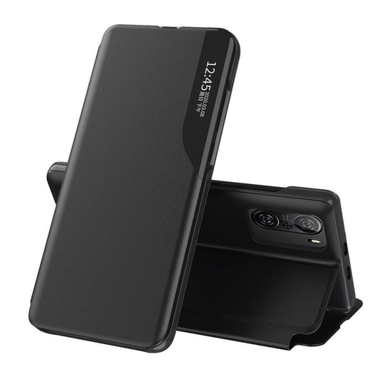 Husă Eco Leather View pentru Xiaomi POCO F3 / Mi 11i – Negru