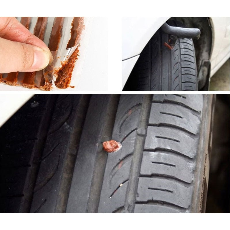 Kit de reparare pana anvelope, 8 piese-2