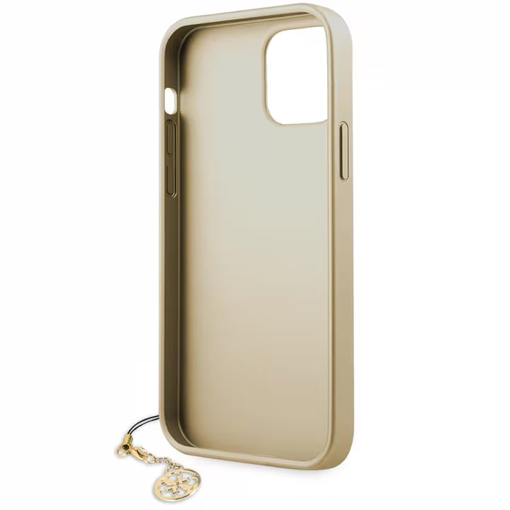 Husă Guess 4G Charms Collection pentru iPhone 12 / 12 Pro – Maro