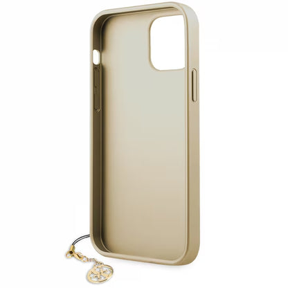 Husă Guess 4G Charms Collection pentru iPhone 12 / 12 Pro – Maro