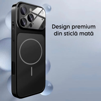 Husă MAGLENS AG Glass – Transformă orice iPhone 13–17 în iPhone 17 Pro Max | Design Premium, Sticlă Mată, Compatibilă MagSafe