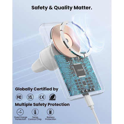 Incarcator auto magnetic wireless compatibil Mag-Safe