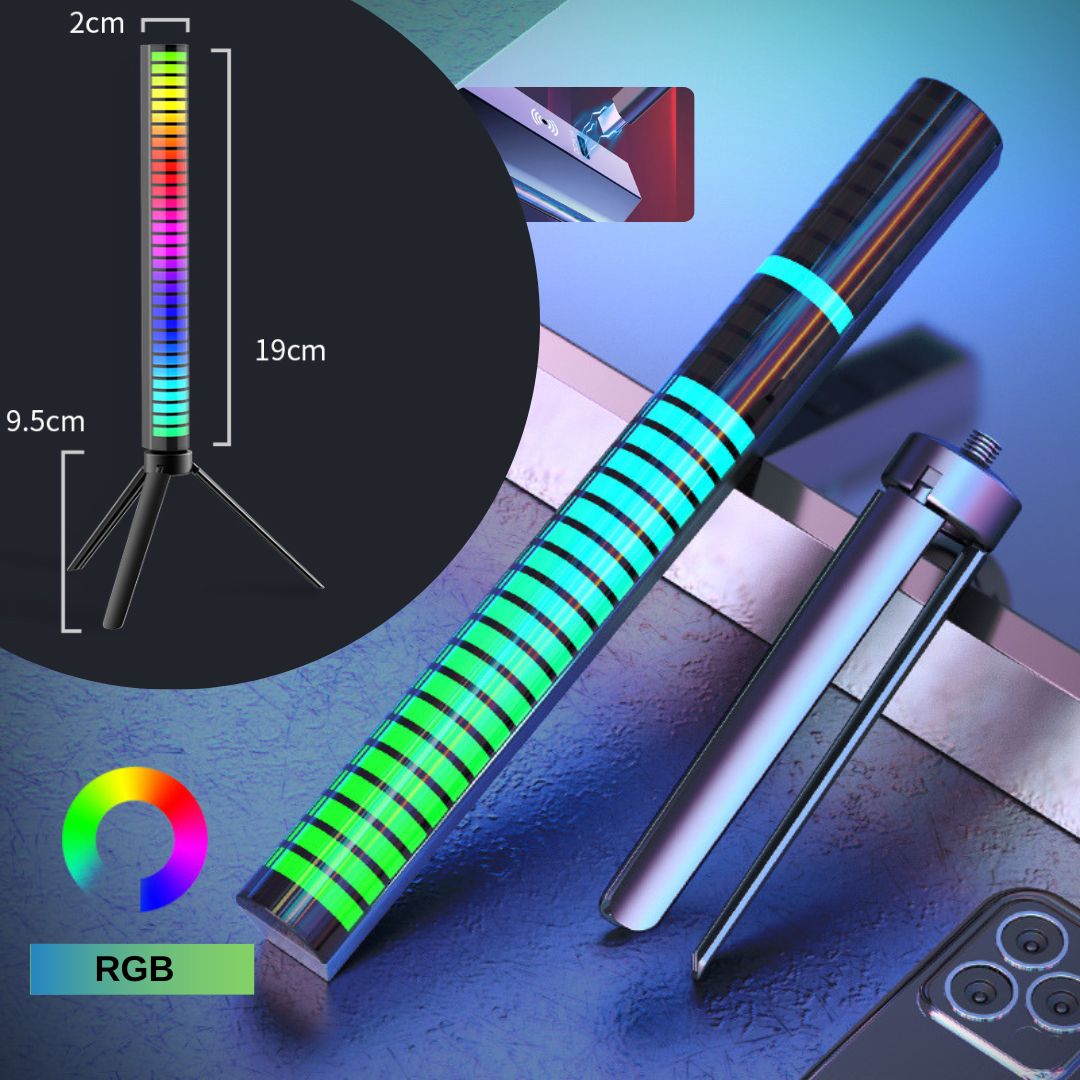 Bara cu leduri RGB 360°, control prin aplicatie, 32 leduri, multiple moduri