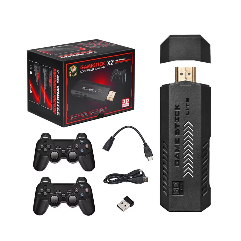 Consola Jocuri Video Stick 4K GD10 P3 TV – 64GB, 30.000 Jocuri, Iesire 4K