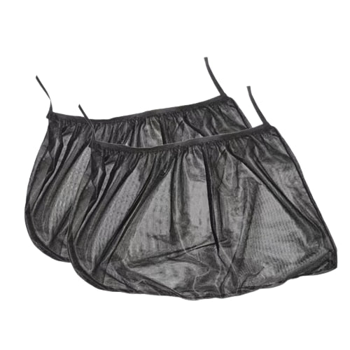 Parasolar geamuri laterale-spate, plasa anti insecte, NEVERMORE, Negru