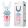 Periuta de dinti Blusmart electrica pentru copii, forma de U roz