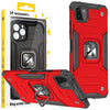 Husa telefon WOZINSKY Ring Armor, hibrida cu suport magnetic, rosu, Samsung Galaxy A22 4G