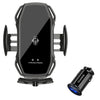 Incarcator auto suport Smart wireless Fast Charger 15W, QUANDE, Adapter auto 18w, 3.0, universal