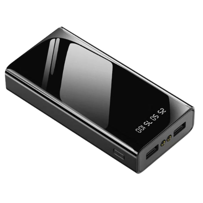 Baterie externa 30.000 mAh, CRT, Powerbank Pro, 2 x USB, Lanterna Led, Negru