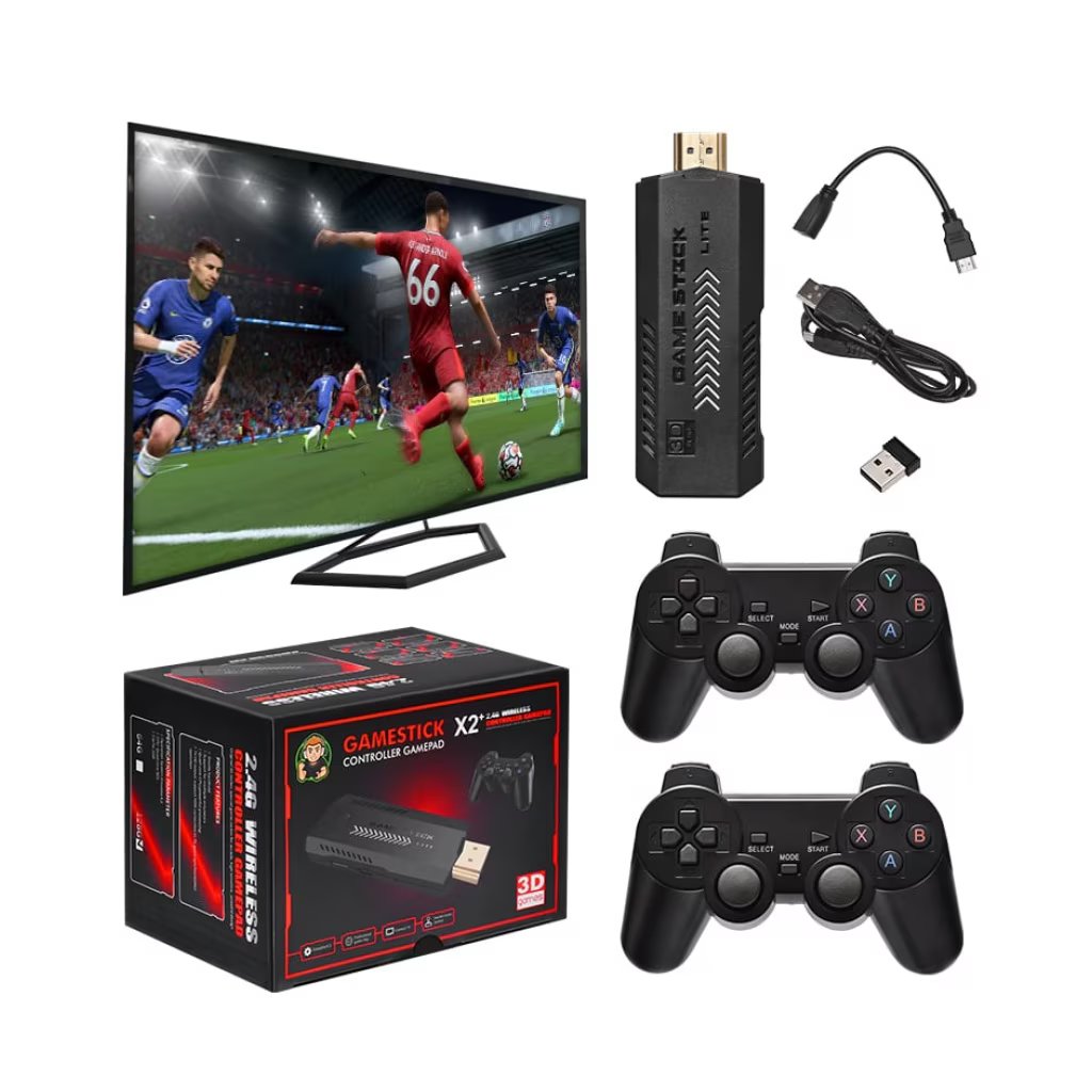 Consola Jocuri Video Stick 4K GD10 P3 TV – 64GB, 30.000 Jocuri, Iesire 4K