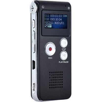 Reportofon digital Andowl Q-LY77, 16G Hifi, MP3/WAV, accesorii, negru